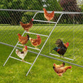 Chicken Perch for Coop with Swing,Chicken Roosting Bars with Large Ladder,Farm Chickens Toys,Perfect for Backyard Pet's Healthy & Happy,Easy to Assemble & Clean,Grey
