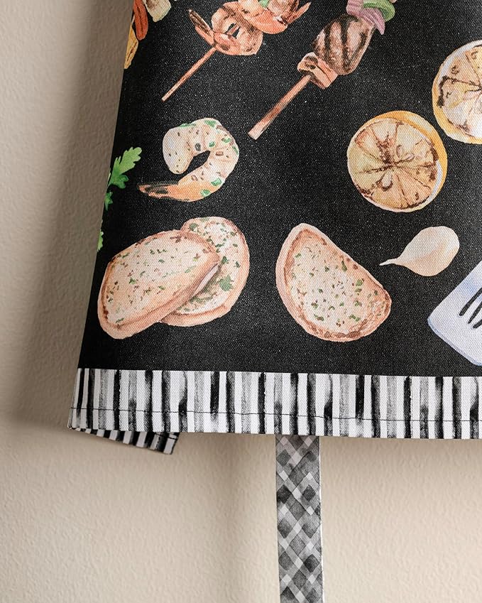 Maison d' Hermine 100% Cotton Apron for women with Pocket Kitchen Chef Apron for Men Cooking Easter Decorations
