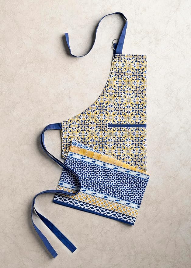 Maison d' Hermine 100% Cotton Apron for women with Pocket Kitchen Chef Apron for Men Cooking Easter Decorations