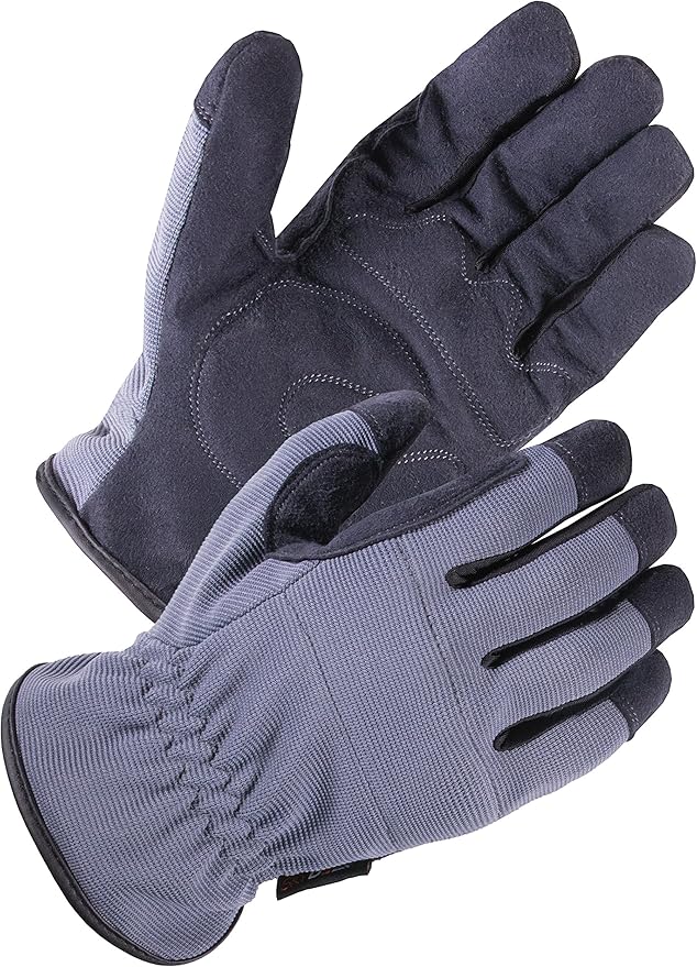 SKYDEER 3-Pairs Pack Durable Leather Work Gloves for Gardening and General Work (SD8811/XL)