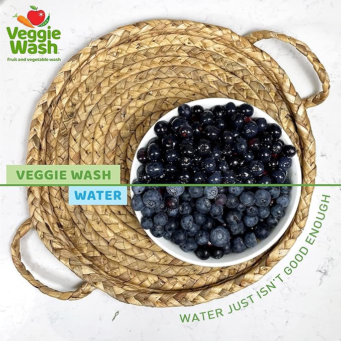 Veggie Wash Organic Fruit and Vegetable Wash Soaker, 32 Fluid Ounce (Pack of 4)