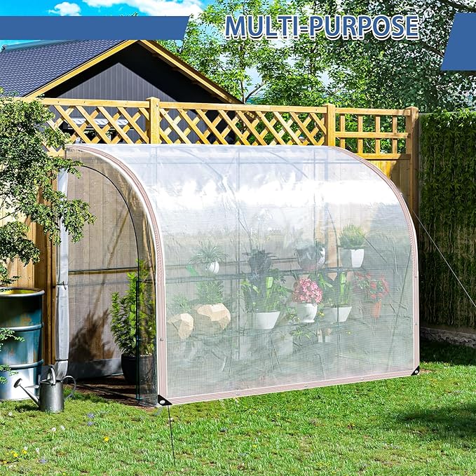 Clear Tarp Waterproof with Grommets 5x7ft,Transparent Tarpaulin Large (Small),Heavy Duty PVC Vinyl Tarps Cover for Outdoor/Camping/Plant/Garden/Chicken Coop