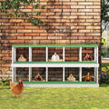 10 Hole Chicken Nesting Box, Galvanized Steel Nesting Boxes with Vented Design, Laying Nesting Boxes for Hens, Wall Mount, Green
