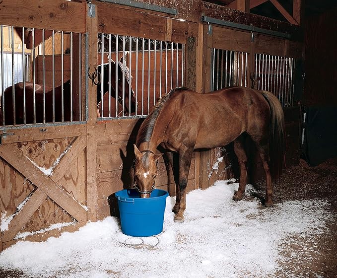 API® Heated Bucket | Heated Round Water Bucket | Horse Stables and Livestock Pails for Winter No Freeze | Made in USA - 64 Quart (16 Gallon), 1 Count