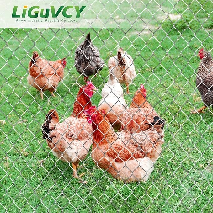 72 in x 150 ft, 2 inch Metal Mesh Pencing, Chicken Wire Fencing, Hexagonal Galvanized Mesh, Poultry Wire Netting for Chicken, Duck, Goose, Rabbit Fencing