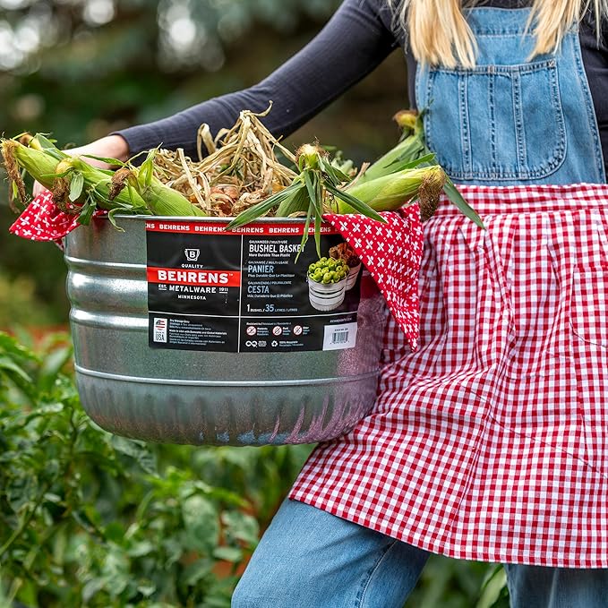 Behrens Galvanized Bushel Basket (2 Bushels)