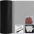 15.7 in x 39.3 FT Black Chicken Wire mesh,Comes with 60 Twist Ties,Plastic Chicken Wire Fencing,Poultry Netting,Poultry Fence,Chicken Wire for Crafts,Plastic Garden Fencing,Floral Chicken Wire