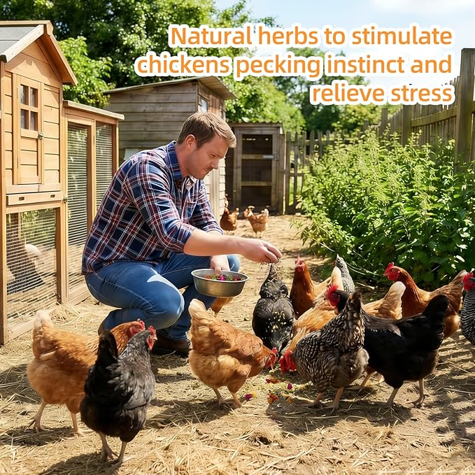 Chicken Nesting Herbs — 52 oz Large Value 7-Herb Blend | Lemongrass-Forward Formula for Coop Freshness, Nesting Boxes, Bedding & Dust Baths