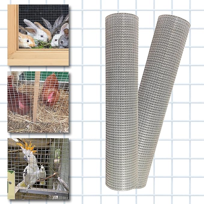 Galvanized After Welding Hardware Cloth 16 in x 25 ft - 1/4 x1/4 inch Mesh 23GA