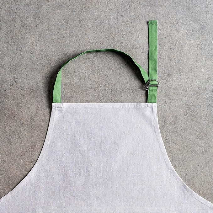 Maison d' Hermine 100% Cotton Apron for women with Pocket Kitchen Chef Apron for Men Cooking Easter Decorations
