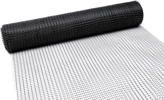 Tenax Deer Netting - Heavy Duty, 7ft Netting for Gardens - 7 Ft x 100 Ft - Black Polypropylene