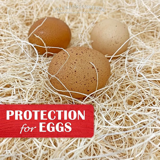 Nest Box Pads for Chicken Nesting Boxes - 13 x 13 Pads Made in USA from Sustainably Sourced Aspen Excelsior (5 Pack)