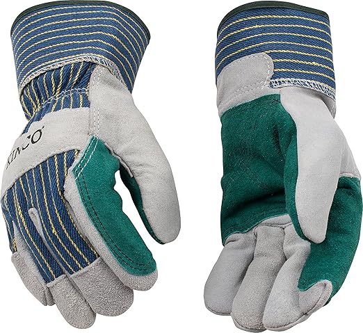 Kinco Suede Cowhide with Double Palm & Safety Cuff