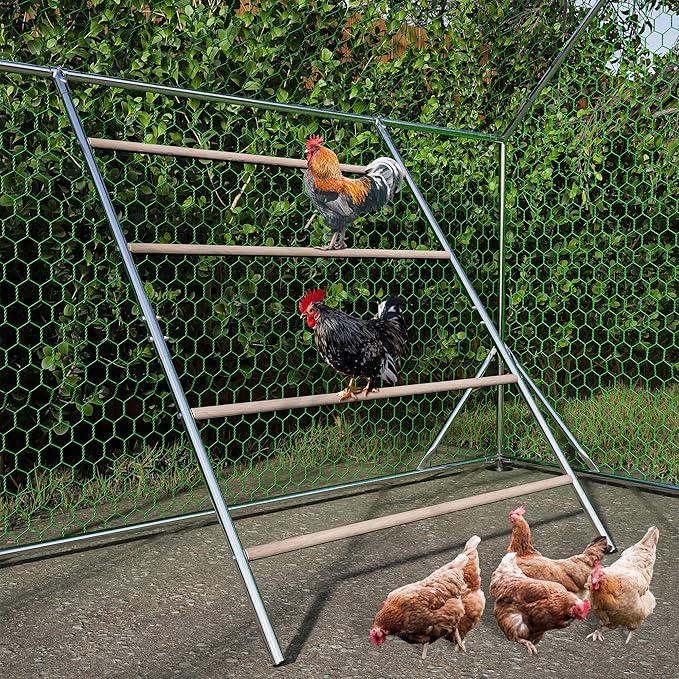 Large Chicken Perch for Coop, Roosting Bar for Hen Stand,Funny Chicken Toy for Chicken Coop Accessories