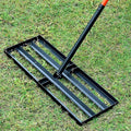 Lawn Leveling Rake, 30x10 with 78" Adjustable Handle, Stainless Steel Leveling Rake, Lawn Care Tool for Backyard, Garden, Golf Course, Farm and Pasture