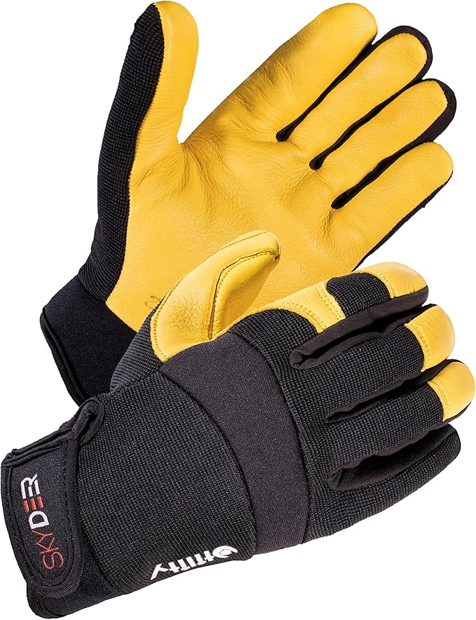 SKYDEER Full Grain Deerskin Leather Gloves for Men and Women, Extra Soft and Hands Protection, 3D Ergonomic Design (SD2210)