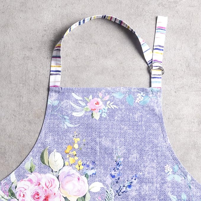 Maison d' Hermine 100% Cotton Apron for women with Pocket Kitchen Chef Apron for Men Cooking Easter Decorations
