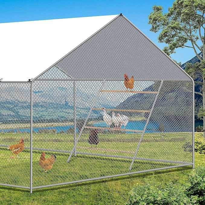 YUMEKA Chicken Roosting Ladder,Chicken Perch for Coop,Chick Roosting Bars, Cock Coop Toys, Suitable for Chicken Run and Chicken Perch, Backyard Poultry, Farm Roost Toys for Hen 55.1' L x 40.1' W