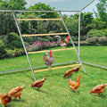 YUMEKA 55" Large Chicken Roosting Bars for Coop, Sturdy Metal Chicken Perch Ladder, Wood Roosting Stand for Hens & Roosters, Chicken Run Accessories & Toys for Backyard Poultry