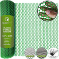 QueenBird Green Plastic Wire Mesh Fence 15.7IN x 10FT Roll - Ideal for Poultry, Dogs, Rabbit, Snake Barrier & Gardening - Durable Plastic Chicken Wire Mesh - Versatile Plastic Fencing&Netting Solution
