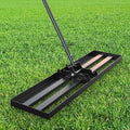 GAW Black Lawn Leveling Rake, 40" x 10" 7.2ft Handle Heavy Duty Ground Plate Rake for Lawns, Effort Saving Lawn Leveler Tool, Levelawn Tool for Yard, Backyard, Garden, Golf Couse, Farm, Pasture