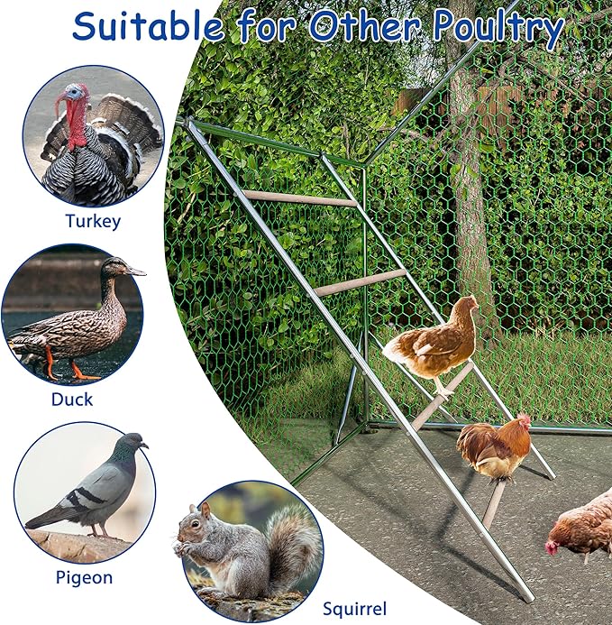 Large Chicken Perch for Coop, Roosting Bar for Hen Stand,Funny Chicken Toy for Chicken Coop Accessories